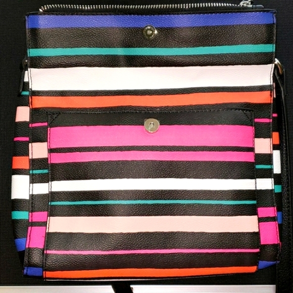 Liz Claiborne Happy Stripes Crossbody Bag  (NWOT) - Picture 4 of 7